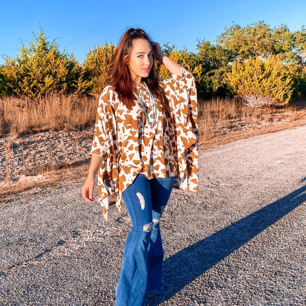 Cow Print Top